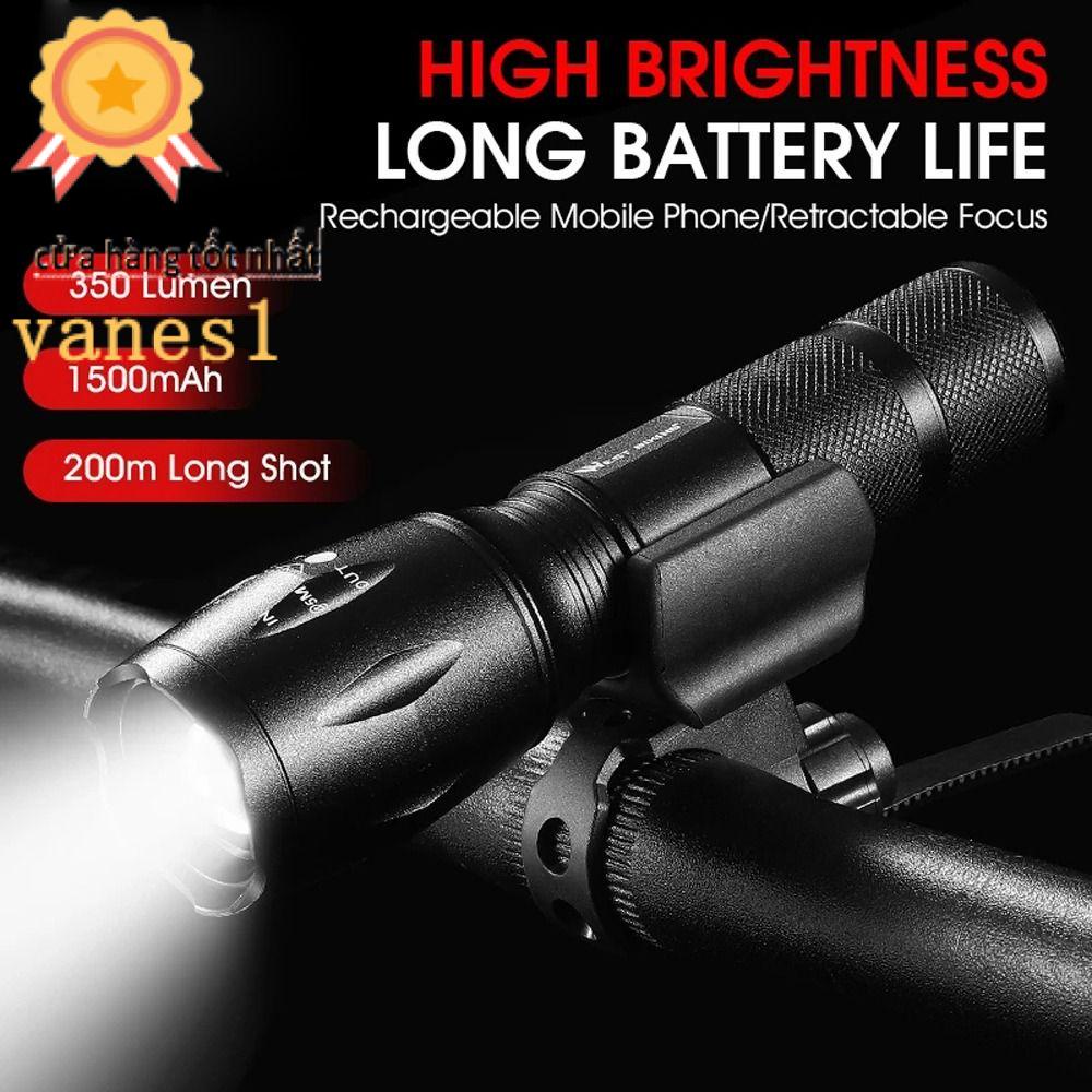Đèn Pha Trước Cảnh Báo Chống Nước Có Thể Sạc Lại Bằng Cổng USB VANES1 Cho Xe Đạp Leo Núi