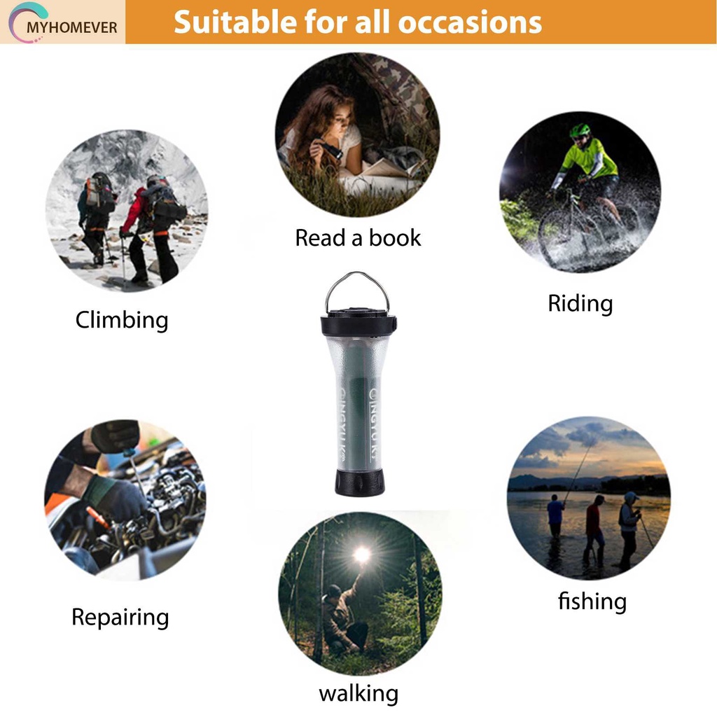 Đèn Pin Cắm Trại &amp; Săn Bắn 2 Trong 1 7H 250LM