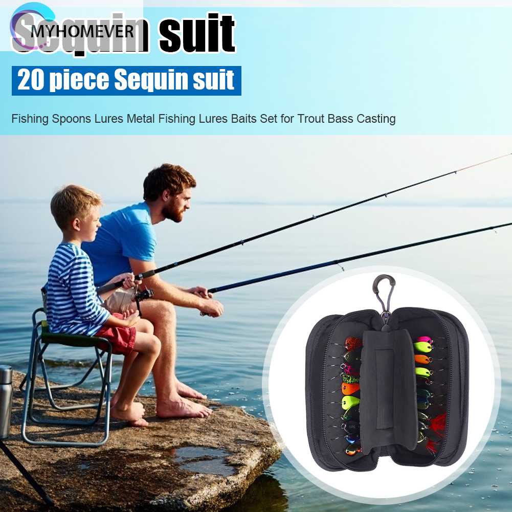 Set 20 Mồi Giả Nhử Cá Kèm Túi Đựng Tiện Lợi