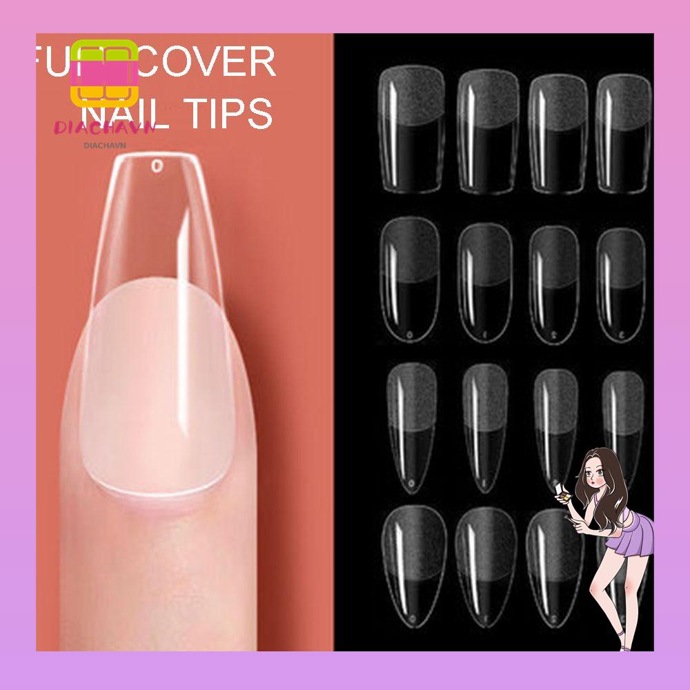 Hộp 240 Móng Tay Giả Chất Liệu ABS Bền Không Cần Dũa Móng Ốp