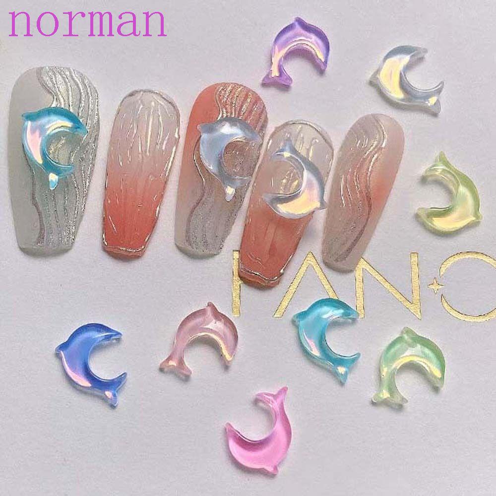 Phụ Kiện Trang Trí Móng Tay Họa Tiết Hoạt Hình Phong Cách NORMAN Thời Trang Hàn Quốc