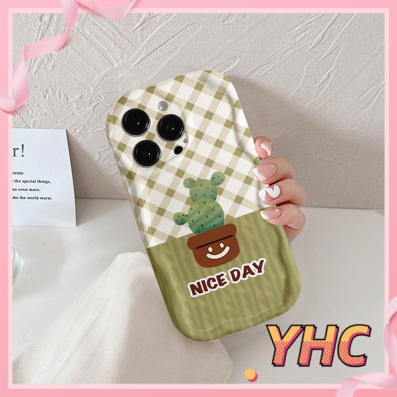 Ốp Lưng iPhone Cây xương rồng trồng trong chậu 3D viền sóng i chống rung bảo vệ vỏ điện thoại máy ảnh Cho Iphone 6 / 6S / 6splus / se / 7 / 7plus / 8 / 8plus / X / xs / xsmax / 11 / 12 / 13 / 14 / Plus / pro / pro max-211