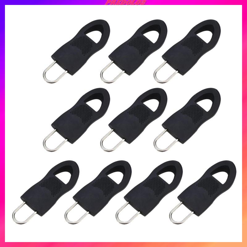 Set 10 Dây Kéo Khóa Zip Có Thể Tháo Rời Màu Đen 3.4x1.4cm 2