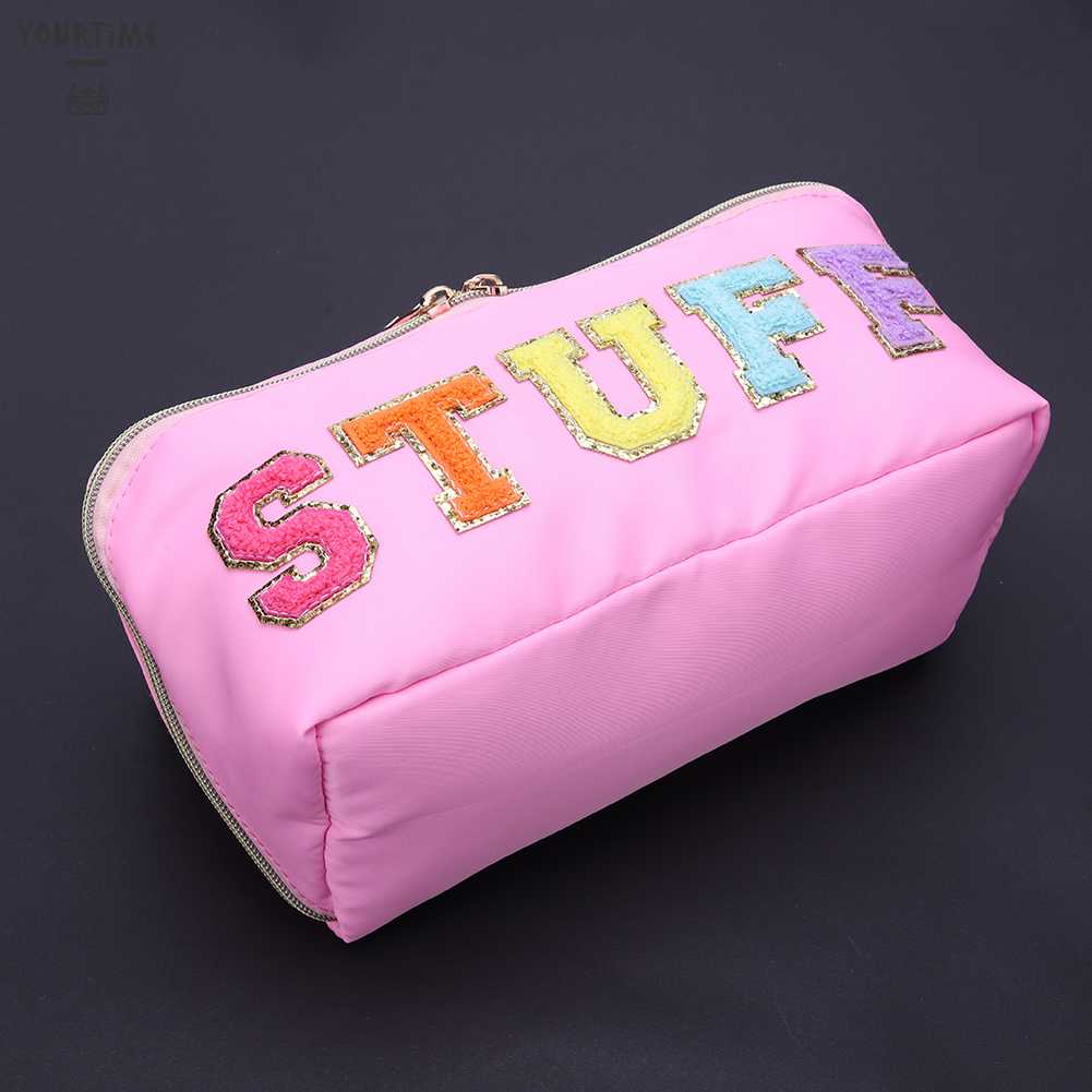 Túi Đựng Mỹ Phẩm Bằng Nylon Sức Chứa Lớn Tiện Dụng Cho Nữ