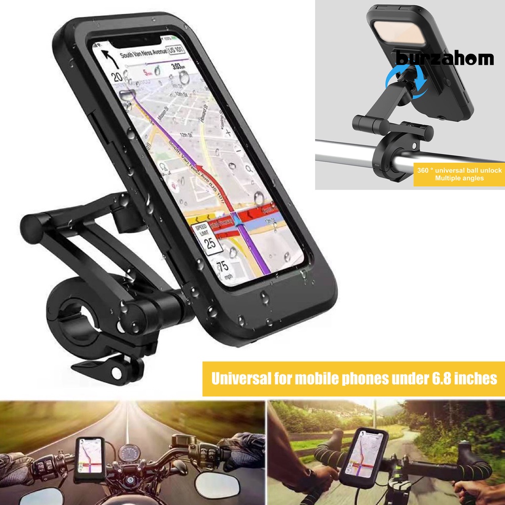 Giá Đỡ Điện Thoại Gắn Tay Lái Xe Đạp Có Thể Xoay 360 Độ Chống Nước