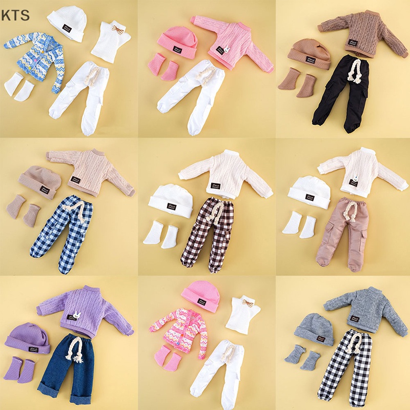 1 Bộ Quần Áo Mùa Đông Thời Trang Cho Búp Bê 1 / 6 32cm