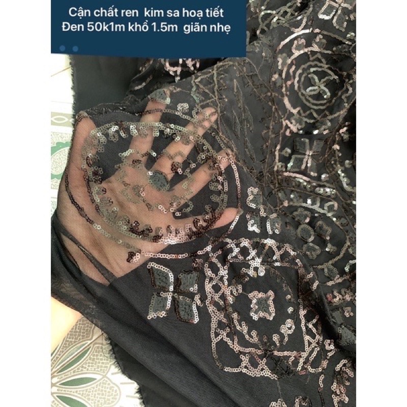 Vải Kim sa-Vải kim Tuyến Lấp Lánh-Lung Linh-May Váy áo,trang trí tiệc hội,Không bong-không Rặm ngứa