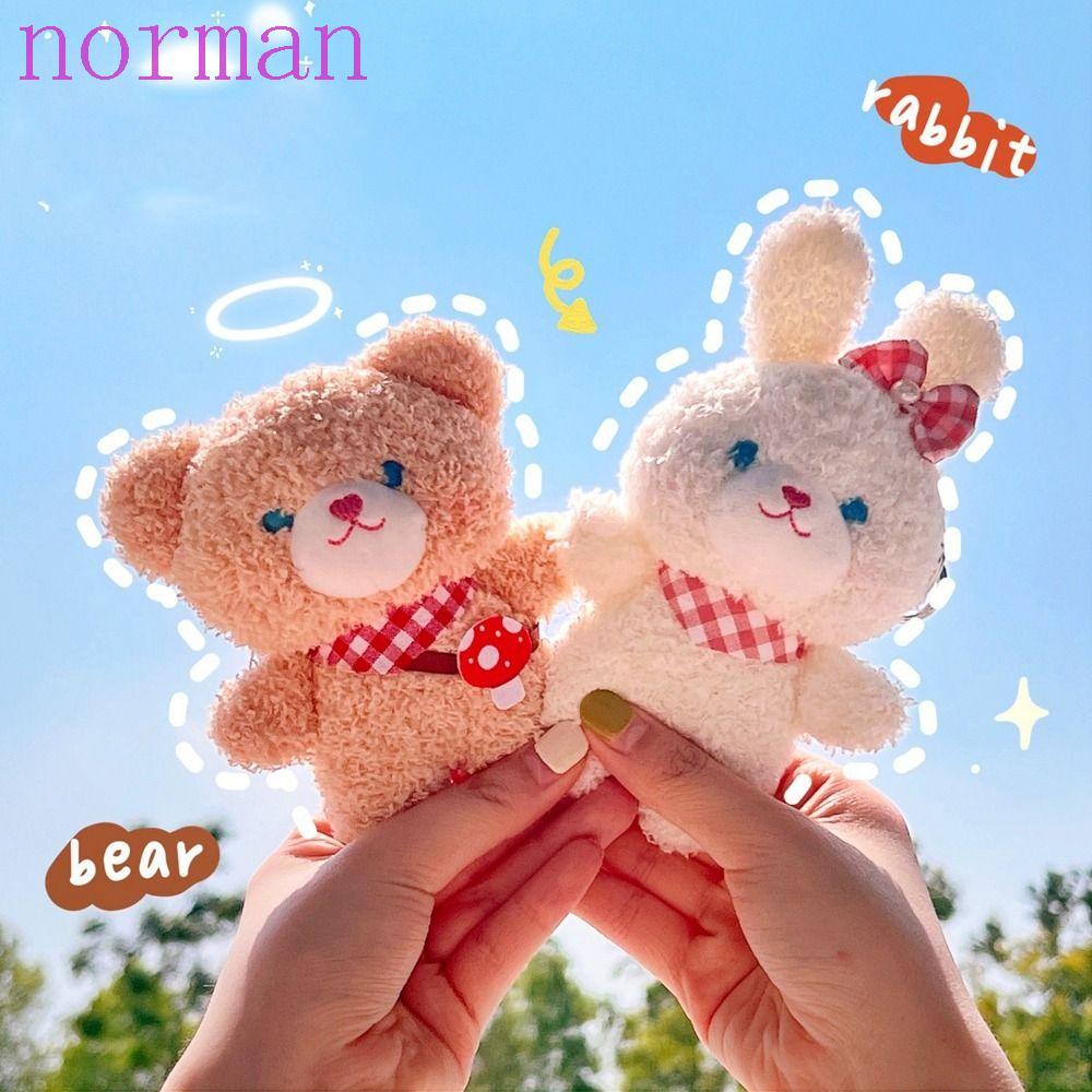 Móc Chìa Khóa Hình Thỏ Nhồi Bông Bằng Cotton PP Kiểu Hàn Quốc Sáng Tạo