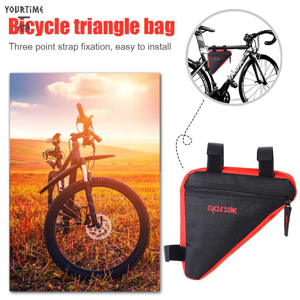 Túi Tam Giác Chống Nước Gắn Khung Trước Xe Đạp Giá Đỡ