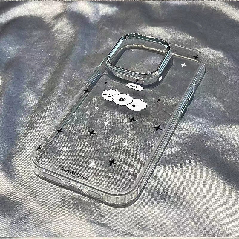 ✅Ốp Điện Thoại Mềm Chống Sốc Hình Cún Dễ Thương Cho Iphone 81114pro 7iPhone1213max / plus M46A