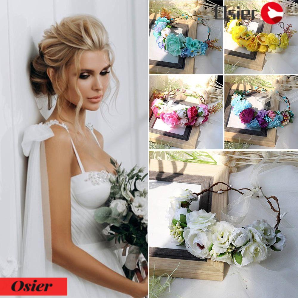 1 Băng Đô Vòng Hoa Phong Cách Hawaii Cho Cô Dâu Trong Ngày Cưới