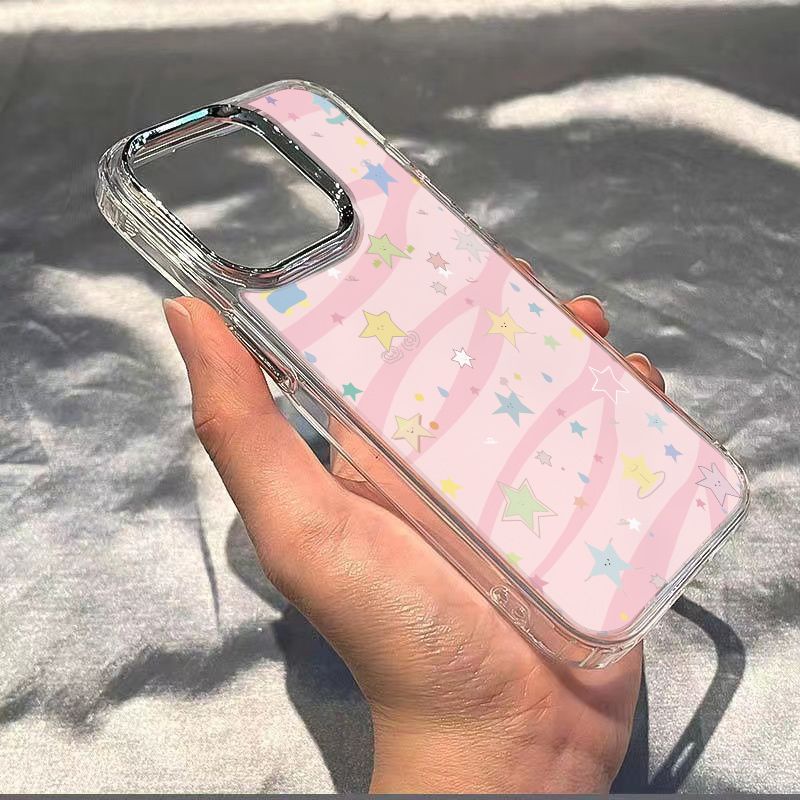 ✅Ốp Điện Thoại Mềm Chống Sốc 4X4E Cho iPhone12 Apple plus11 1387 Star / Pink 14pro