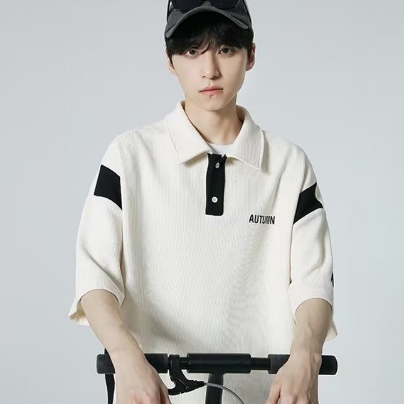 Áo Thun polo Tay Ngắn Dáng Rộng Phong Cách Thời Trang Mới