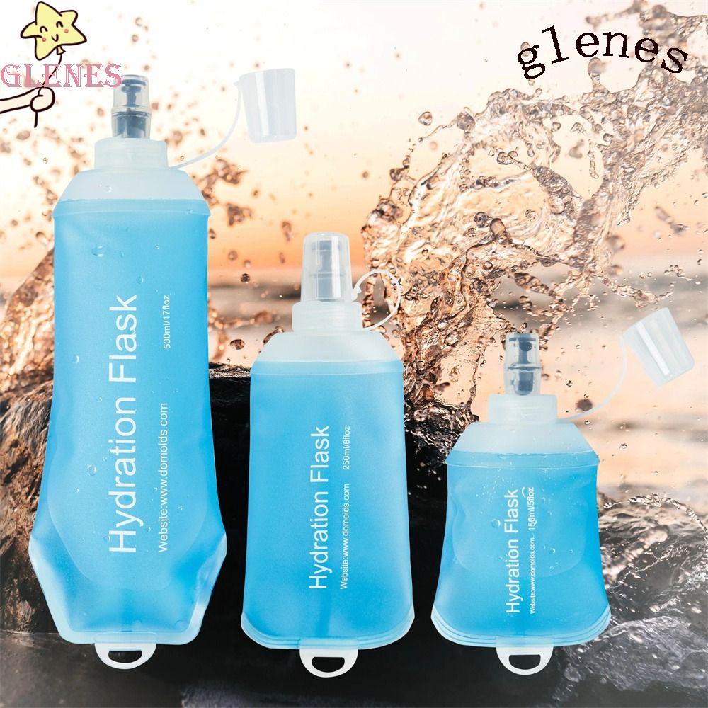 Bình Nước Thể Thao 500ML 250ML 150ML Chất Liệu TPU Siêu Nhẹ Gấp Gọn Tiện Dụng