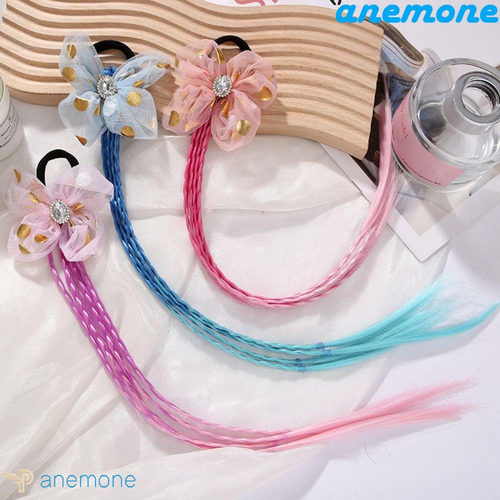 Tóc Giả Thắt Bím Co Giãn Nhiều Màu Dễ Thương Cho Bé Gái