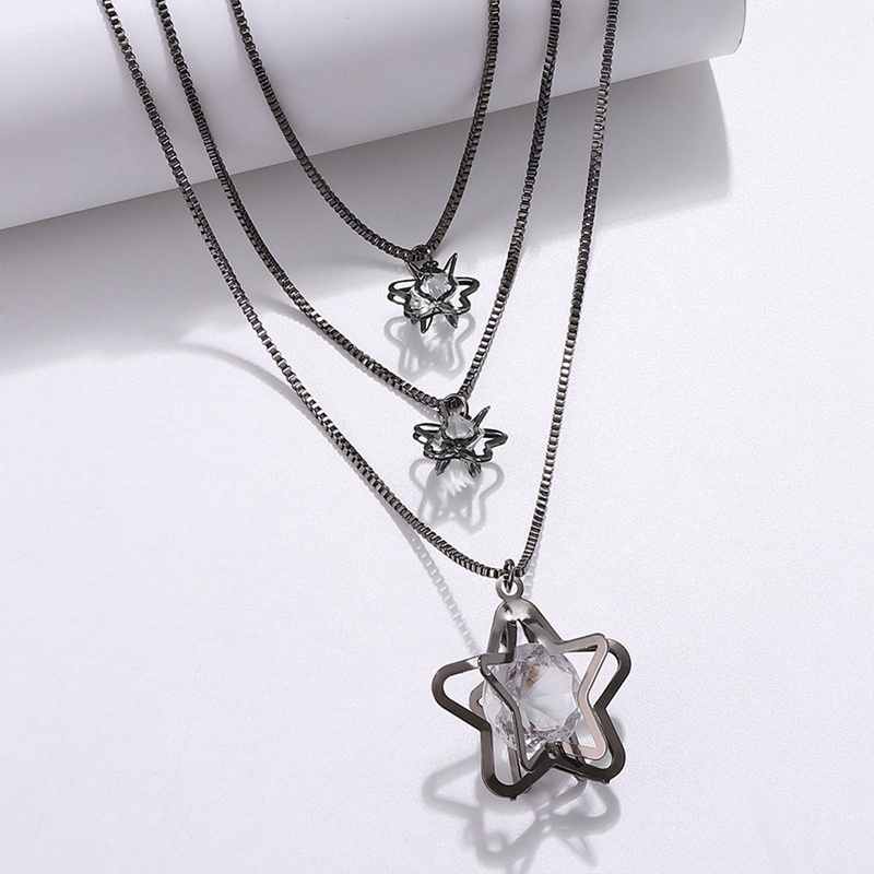 Ygt Set Vòng Cổ Choker Nhiều Lớp Tua Rua Dài Hình Trái Tim Màu Vàng Kim Phong Cách Punk Cho Nữ