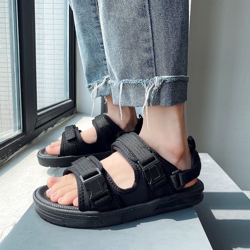 Giày Sandal Thể Thao Chống Trượt Hai Cách Mang Phong Cách Hàn Quốc Thời Trang Đi Biển Dành Cho Nam 2023