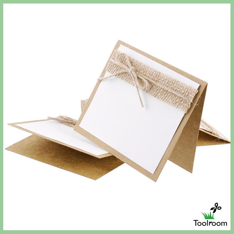 Bộ 10 Thẻ Tên Kèm Dây Thừng Dùng Trang Trí Tiệc Cưới Shabby