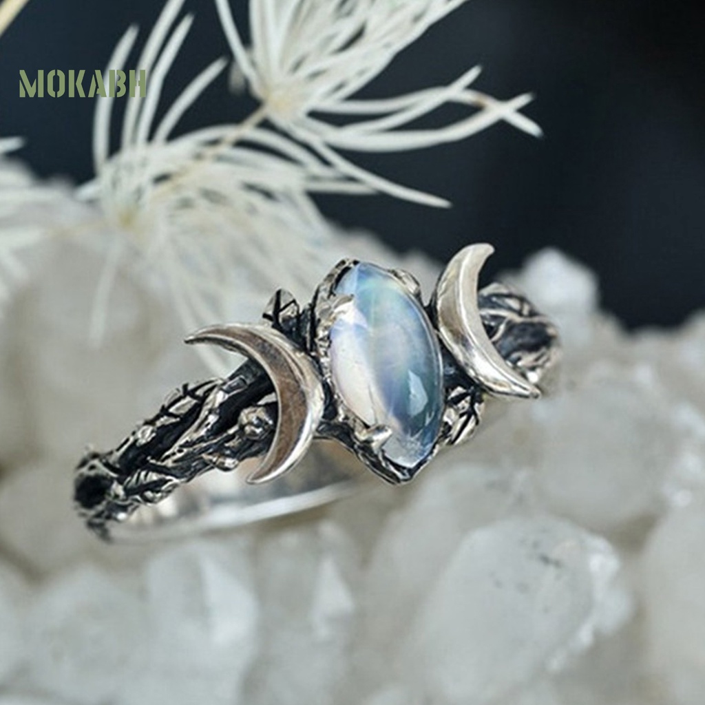 Nhẫn Màu Bạc Phong Cách Retro Tinh Tế Thời Trang Cho Nữ