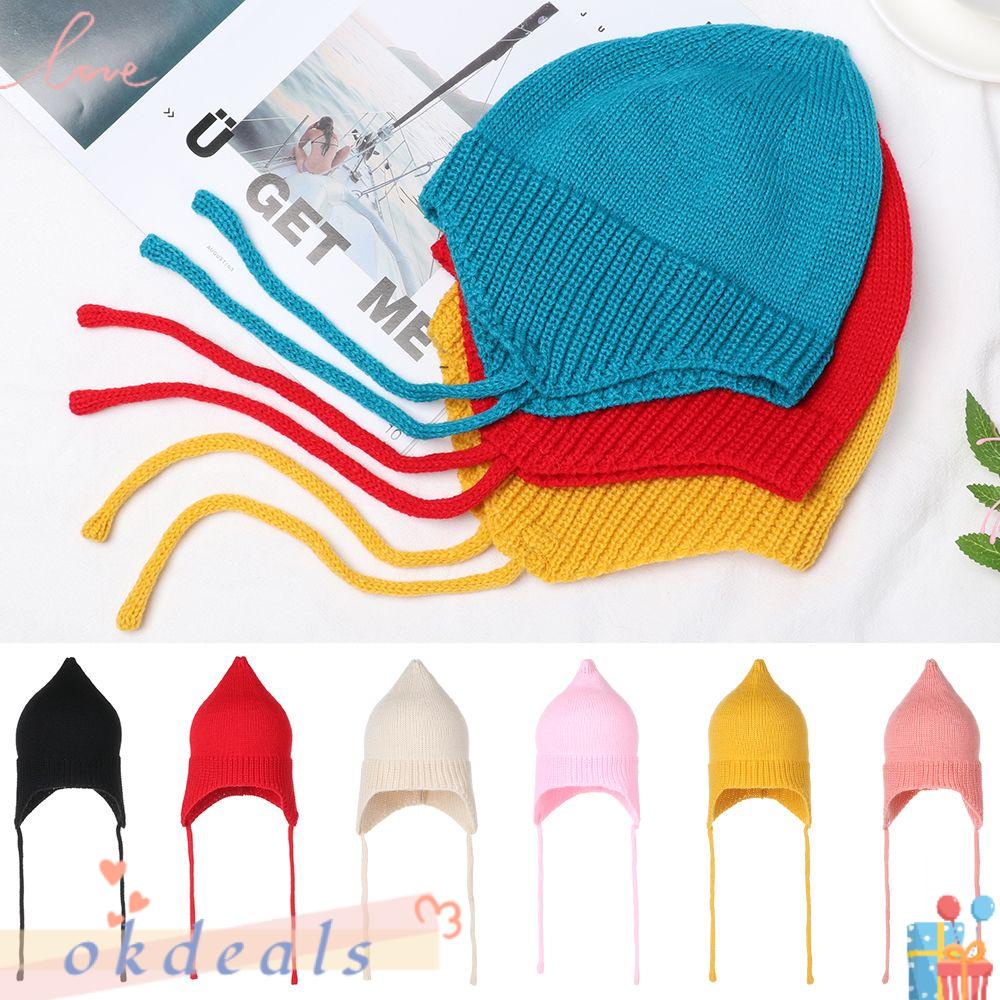 Mũ Beanie Dệt Kim Giữ Ấm Mùa Đông Kiểu Mới Cho Bé Sơ Sinh