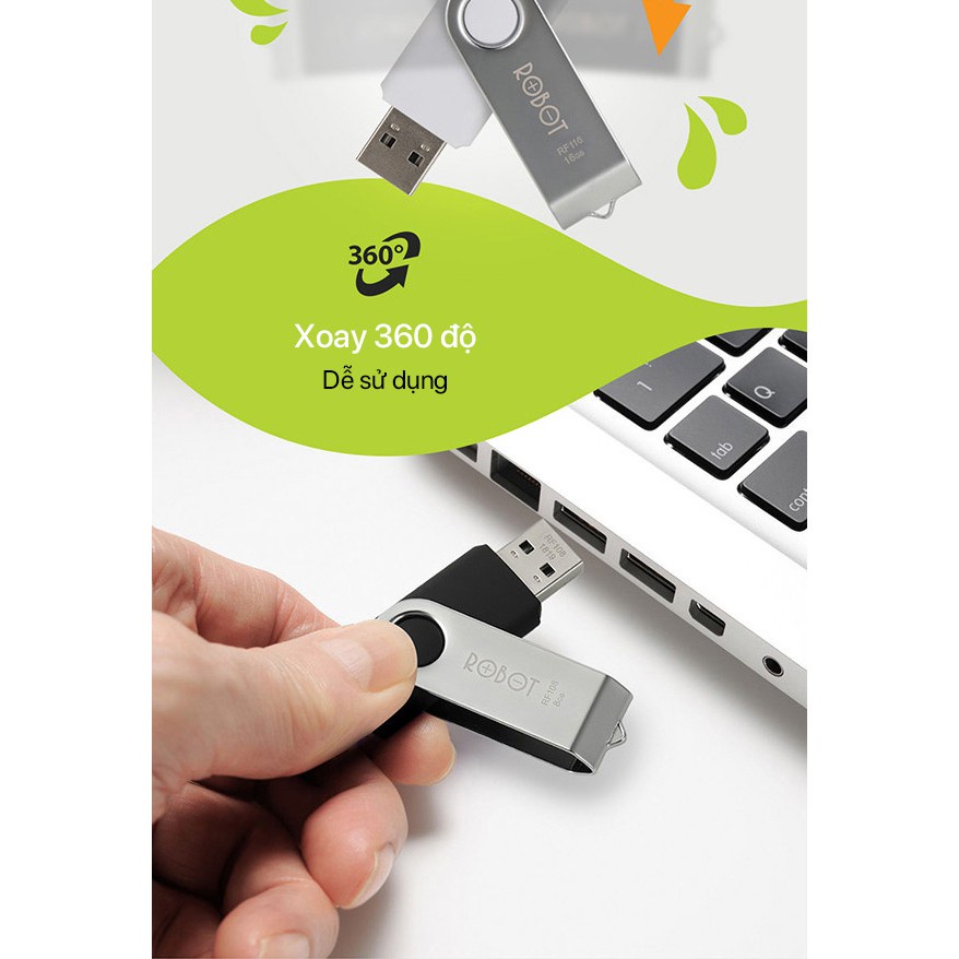 Thiết Bị Lưu Trữ USB 16GB/32GB ROBOT -RF116/RF332