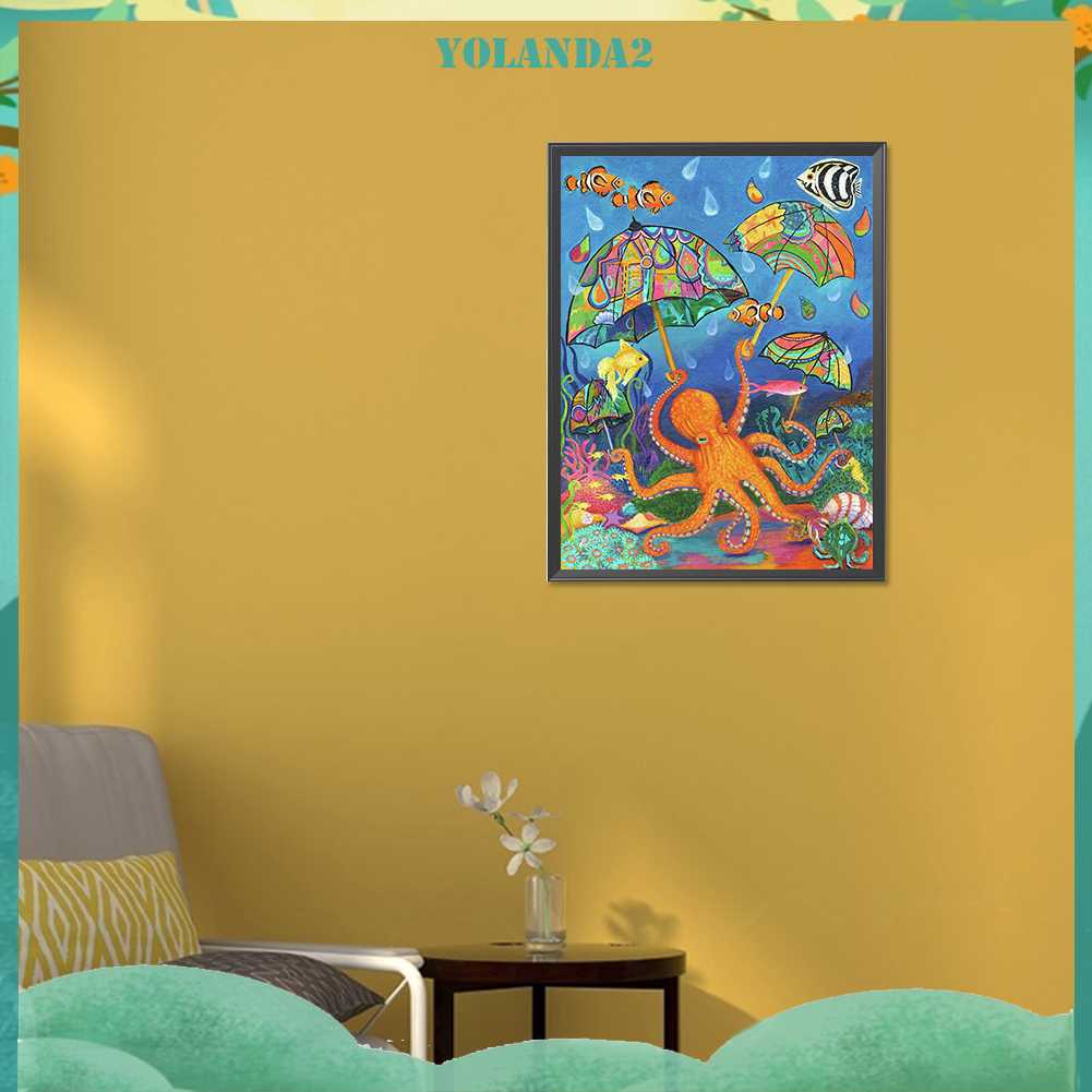 Bộ Tranh Đính Đá 5D Họa Tiết Hoạt Hình Động Vật Độc Đáo DIY Dùng Trang Trí Nhà Cửa