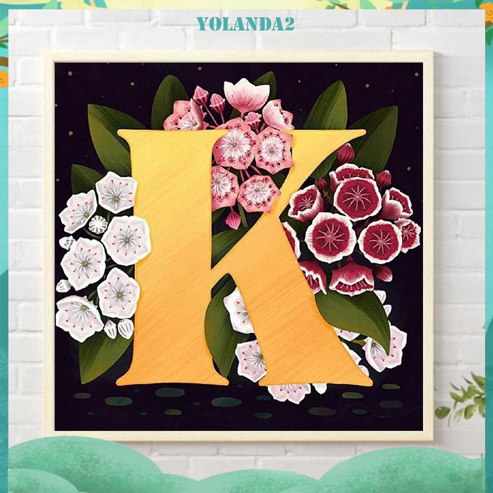 Tranh Đính Đá Kim Cương Toàn Bộ 5D DIY Hình Vẽ Hoa Và Chữ Trang Trí Nhà Cửa