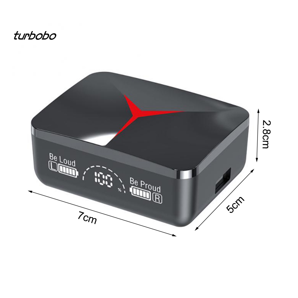Tai Nghe Thể Thao Không Dây Bluetooth M90 Mini Âm Thanh Trung Thực Cao Màn Hình LED Hiển Thị Điện Tử 5.3