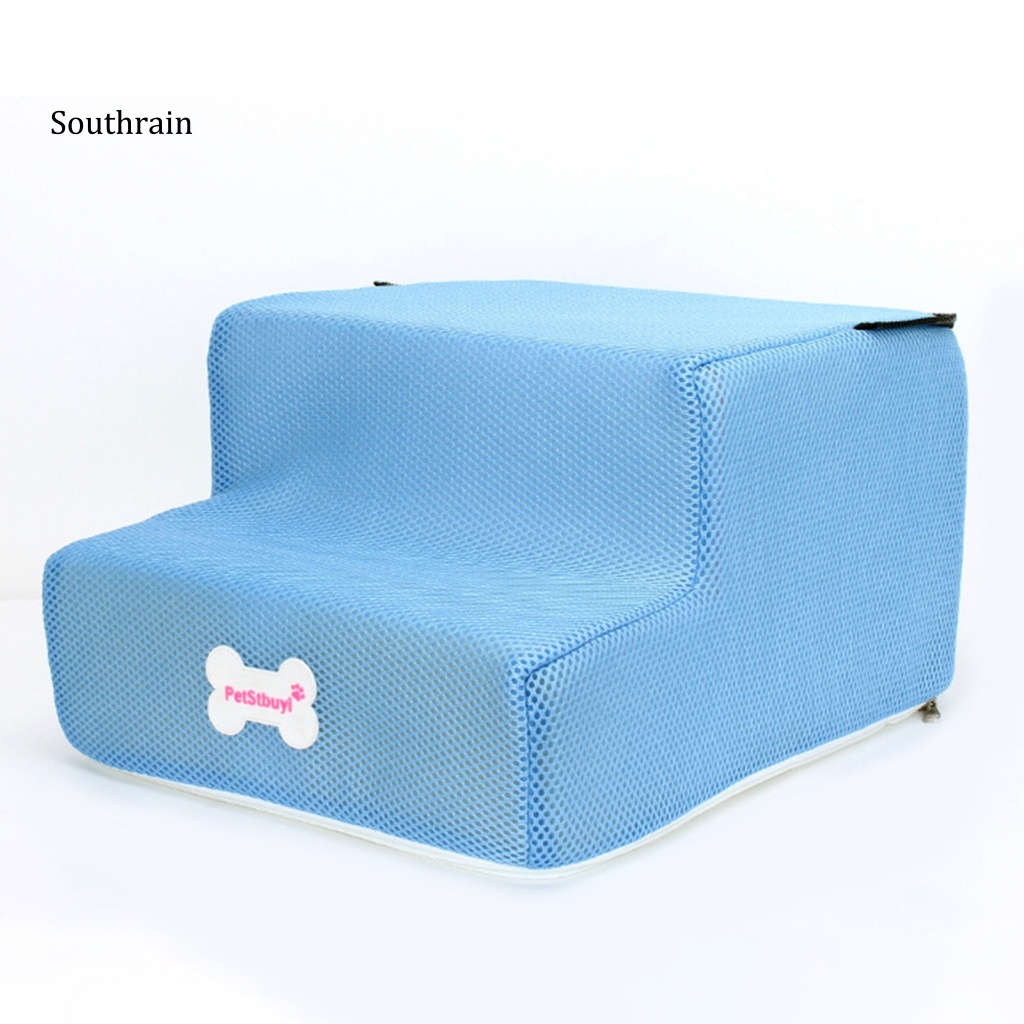 Thang Leo 2 Bậc Bằng Vải Không Trượt Chắc Chắn Cho Cún Cưng