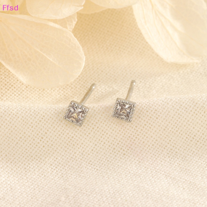 {Ffsd} Bông Tai Nụ Kim Cương Ba Chiều Đơn Giản Cá Tính