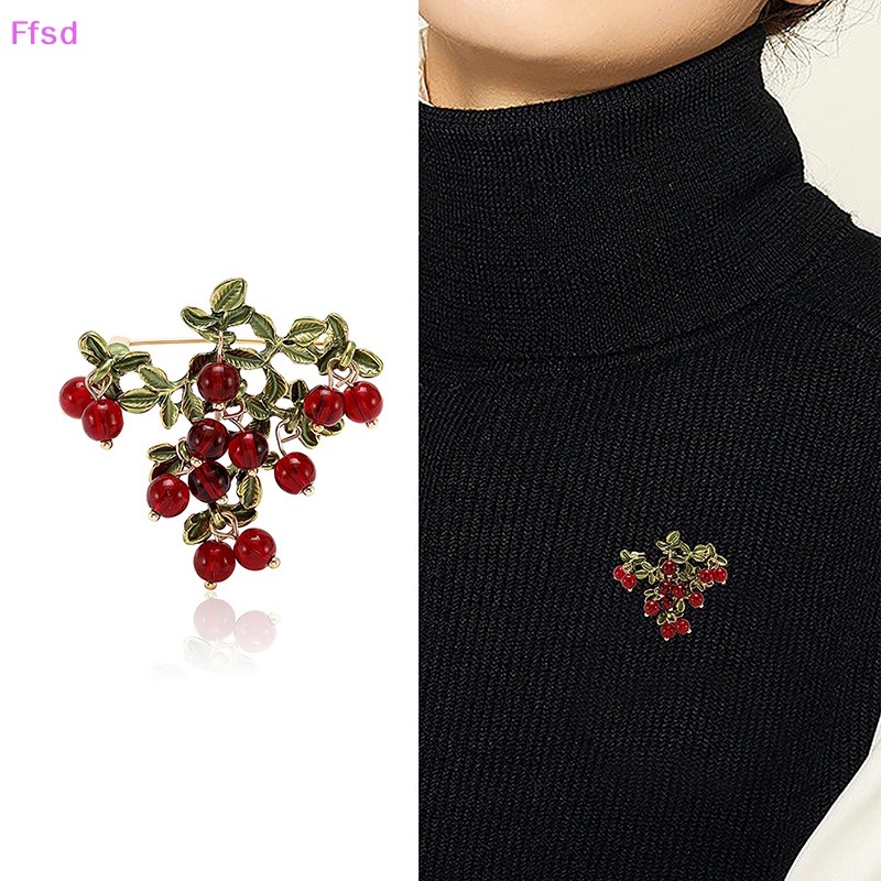 {Ffsd} Ghim Cài Áo Bằng Hợp Kim Hình Trái Cây Màu Sắc Tinh Tế Sáng Tạo Thời Trang Cho Phù Dâu / Phù Dâu