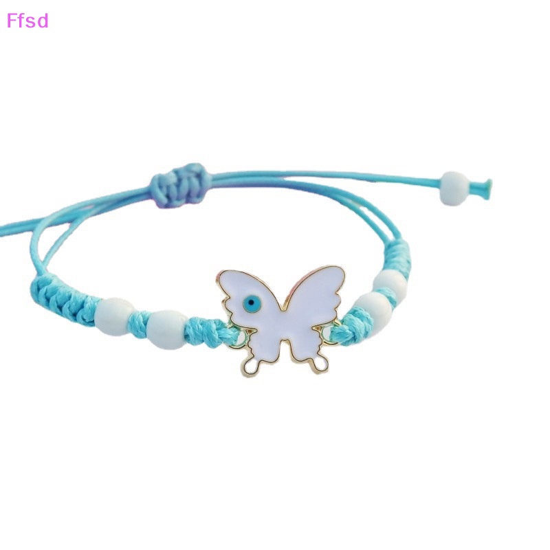 {Ffsd} Mới Vòng Tay Trang Sức Họa Tiết Bướm Hoạt Hình Dễ Thương Làm Quà Tặng Bạn Bè Cho Bé Gái {Ffs