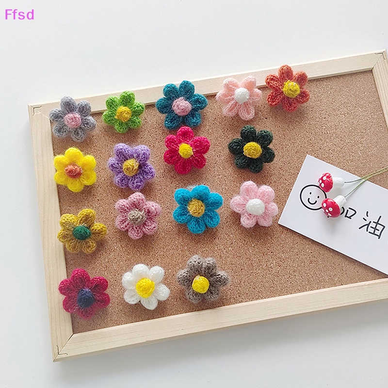 {Ffsd} Bộ 2 Ghim Cài Áo Hình Hoa Nhỏ Trái Tim Nhiều Màu Sắc Phụ Kiện Trẻ Em * Bán Chạy