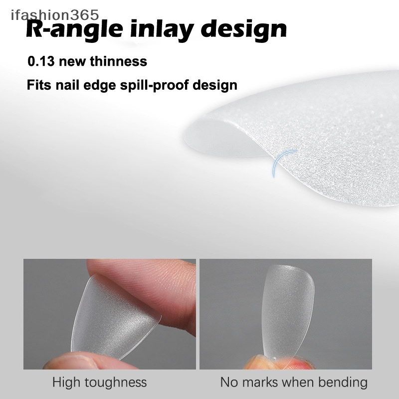 Set 100 Móng Tay Giả Dạng Nhấn / Vuông / Coffin Che Phủ Toàn Diện Thời Trang ifashion365