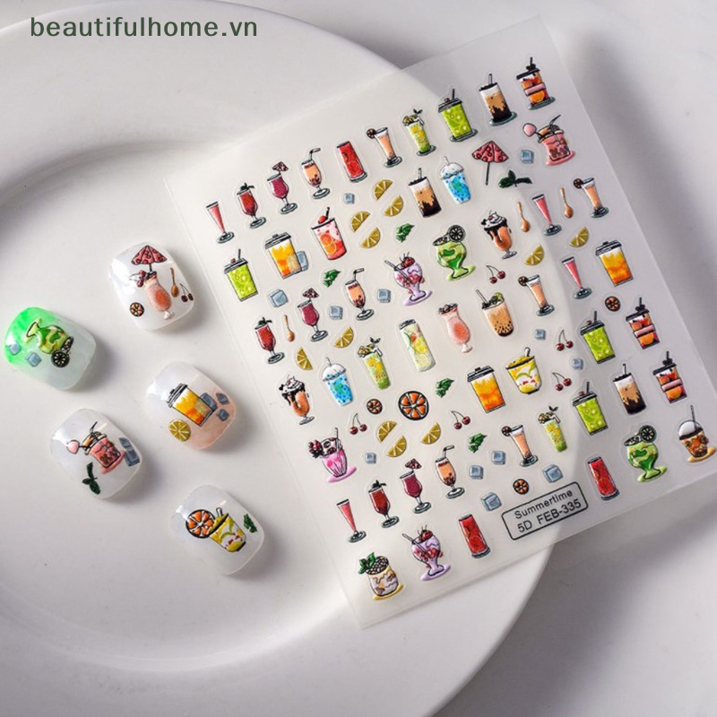 1 Tờ MiếNg DáN Trang Trí MóNg Tay Phong CáCh Bohemia ĐộC ĐáO