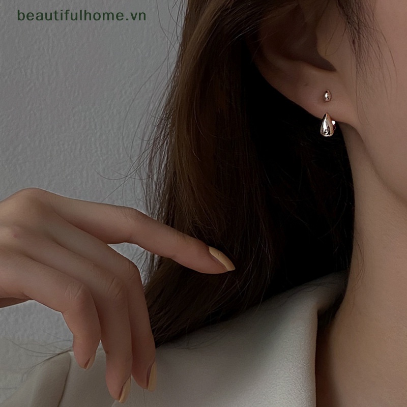 1 Đôi Bông Tai Hình Giọt Nước Thời Trang Mùa Hè Dành Cho Nữ