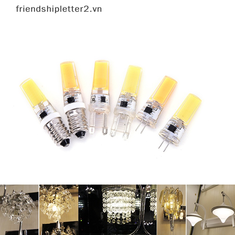 Bóng Đèn LED Silicone G4 G9 E14 COB SMD 9W 220V.