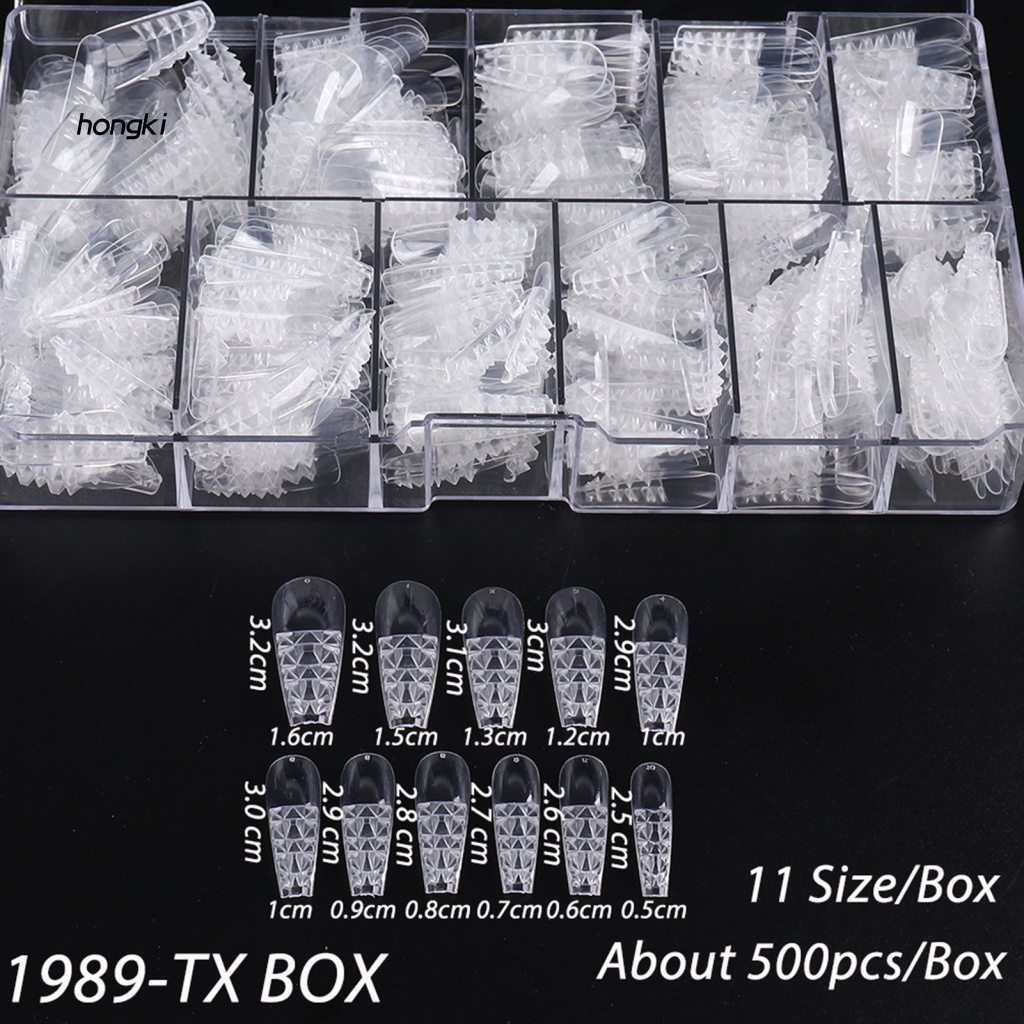Set 500 Móng Tay Giả Chất Lượng Cao Trang Trí Nghệ Thuật Cho Nữ