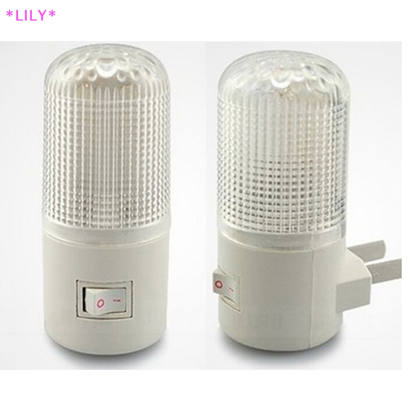 Lily 4 LED Tường Gắn phòng ngủ đêm đèn ánh sáng ánh sáng cắm bóng đèn AC 3W uuu