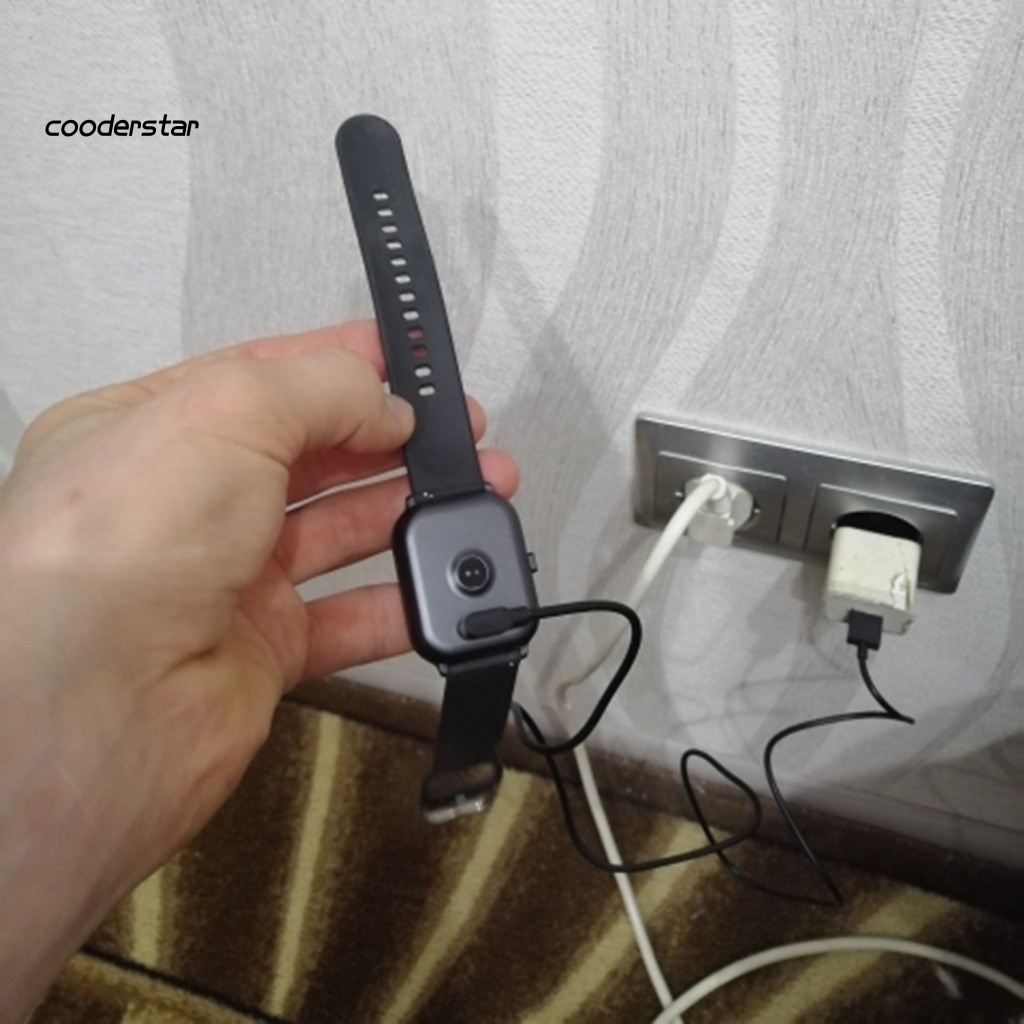 Dây Cáp Sạc Nhanh Đồng Hồ Từ Tính 2 Pin 284mm Bằng PVC An Toàn Không Đường May