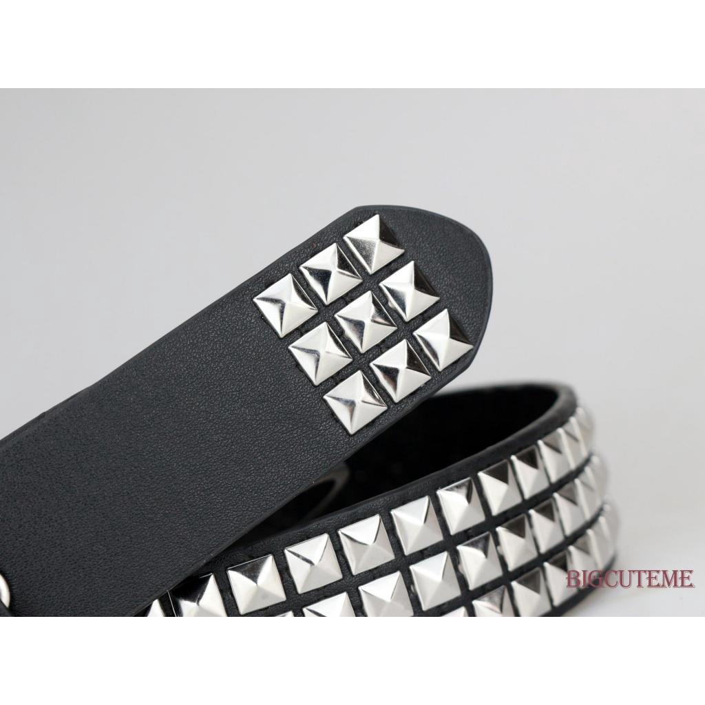 Thắt Lưng Da PU Đính Đinh Tán Có Thể Điều Chỉnh Kích Thước 105 / 115 / 125cm Thời Trang Unisex