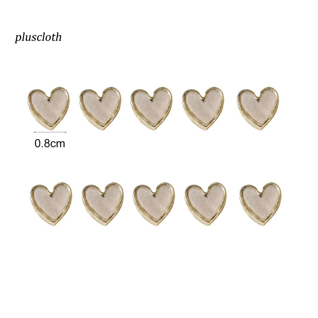 Set 10 Phụ Kiện Trang Trí Móng Tay Nghệ Thuật Tạo Hiệu Ứng 3D Bằng Hợp Kim Thân Thiện Với Môi Trường Màu Sắc Sống Động