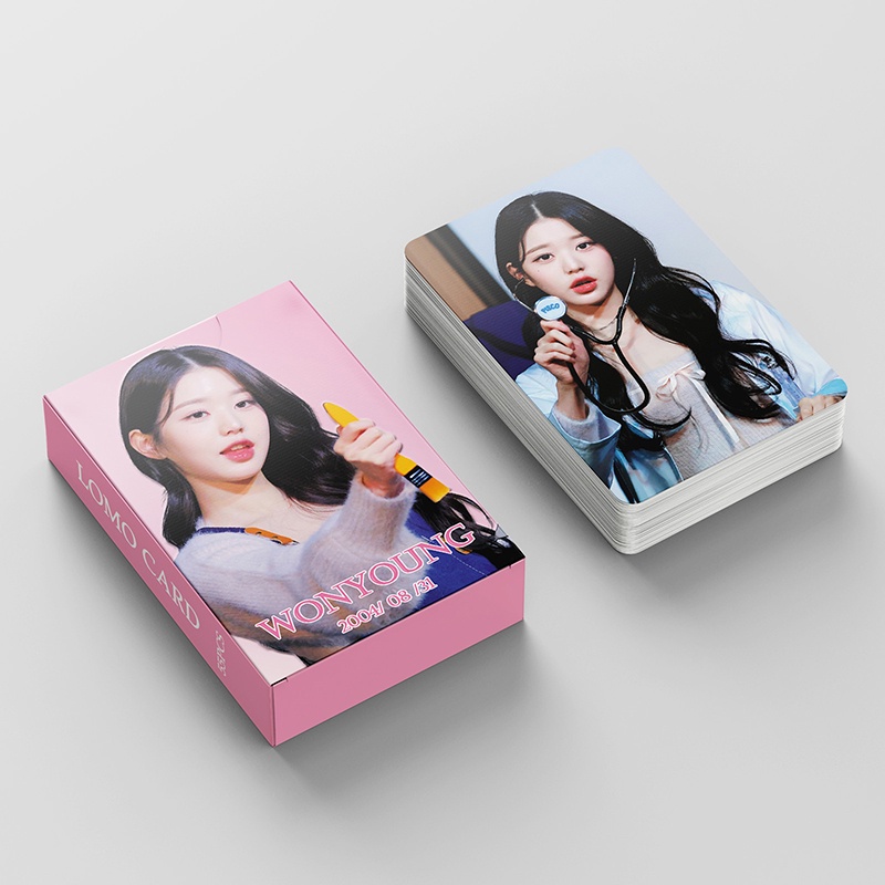 IVE WONYOUNG LOMO Card Set 55 Tấm Thẻ Ảnh Hình Nhóm Nhạc KPOP