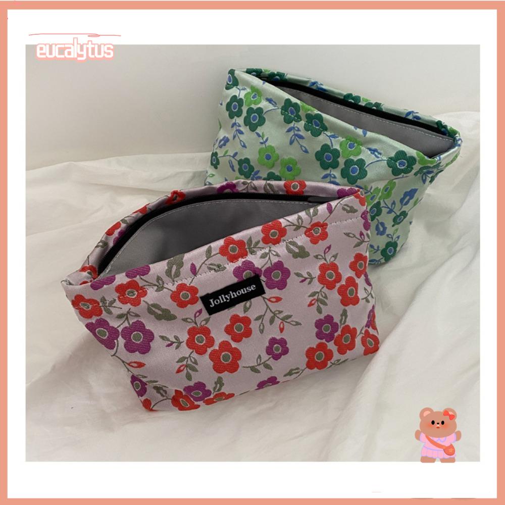 Túi Vải Canvas Đựng Mỹ Phẩm Trang Điểm Thời Trang Dành Cho Đi Du Lịch