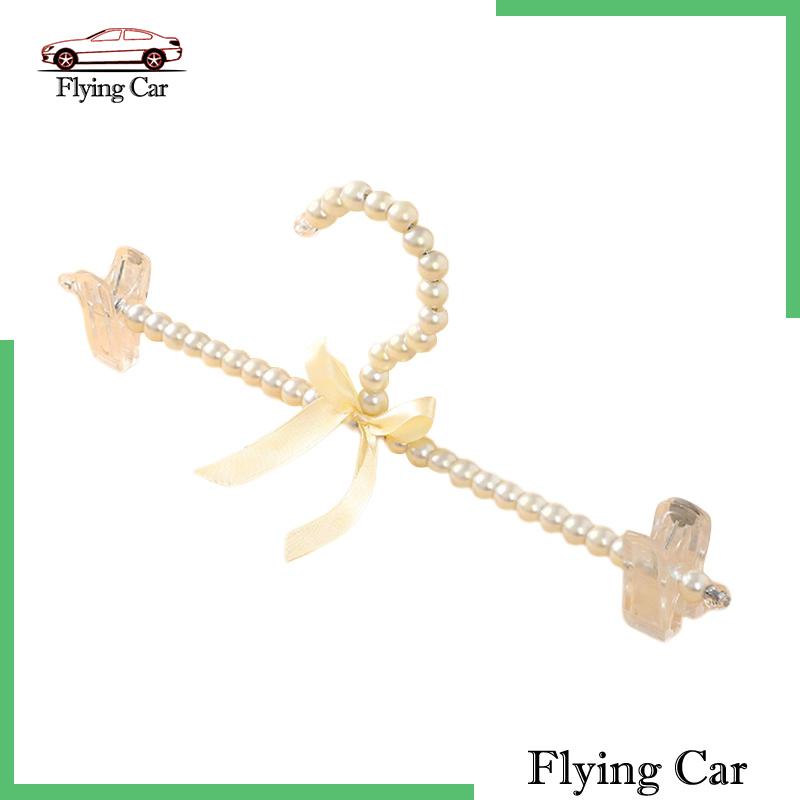 [Lzdjfmy2] Móc Treo Quần Áo Hình Nơ Đính Ngọc Trai Cho Cô Dâu Trong Tiệc Cưới