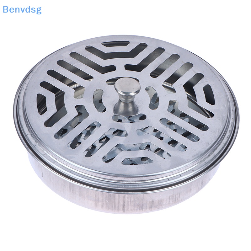 Hộp Đựng Nhang Muỗi Hình Tròn Bằng Thép Có Nắp Đậy Tiện Dụng