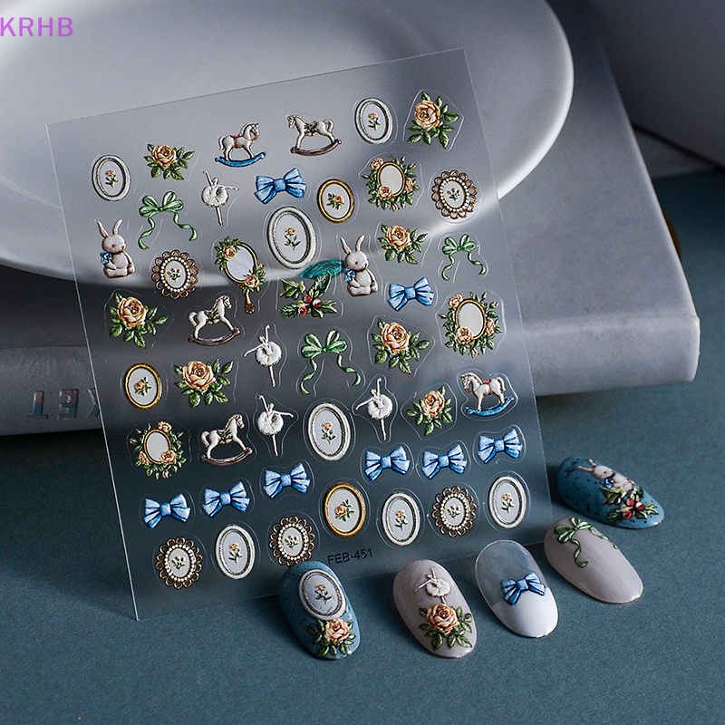 Miếng Dán Trang Trí Móng Tay Ba Chiều Diy Mới