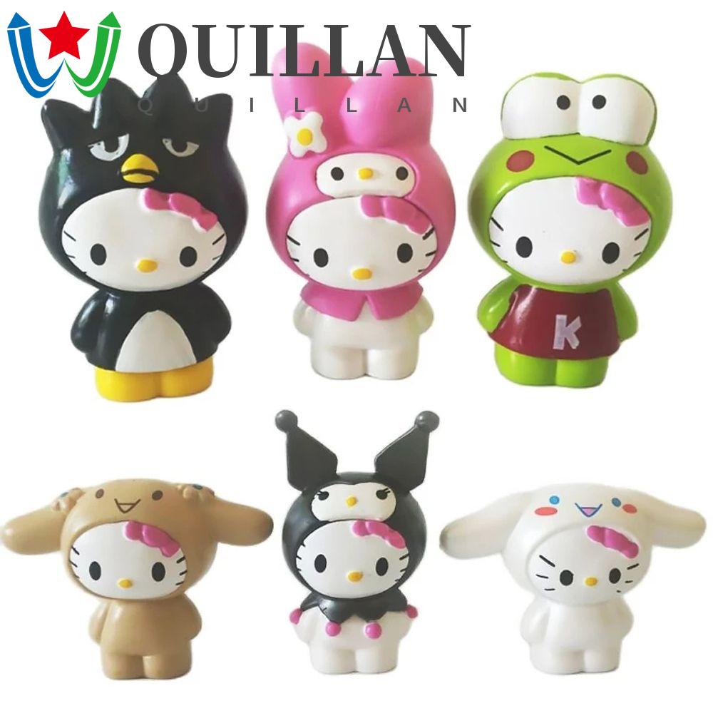 Set 6 Tượng Hello Kitty Mini Bằng Nhựa PVC