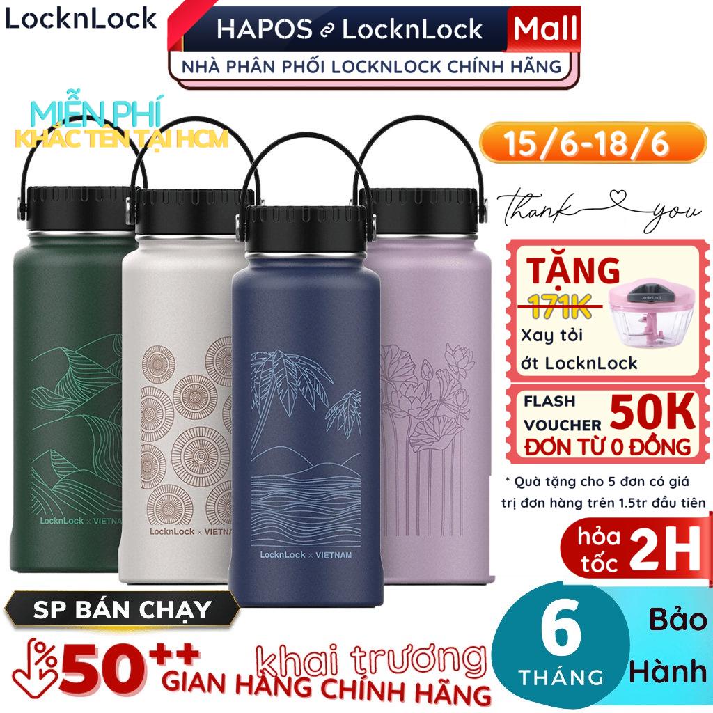 Bình giữ nhiệt LocknLock bằng thép không rỉ Riga Tumbler Vietnam Edition 897ml (4 phiên bản) LHC4160 - HAPOS