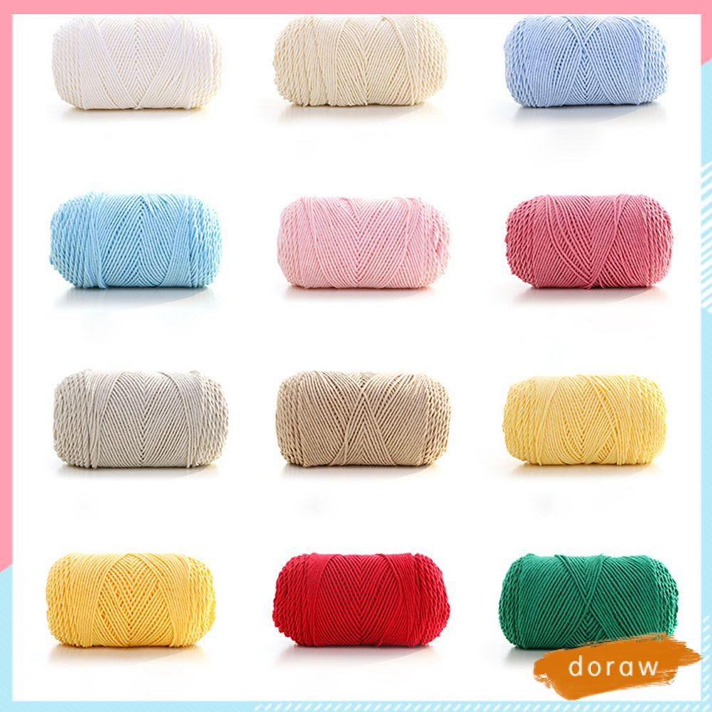 Cuộn Len Đan Móc Thủ Công Màu Sắc Đơn Giản 100G